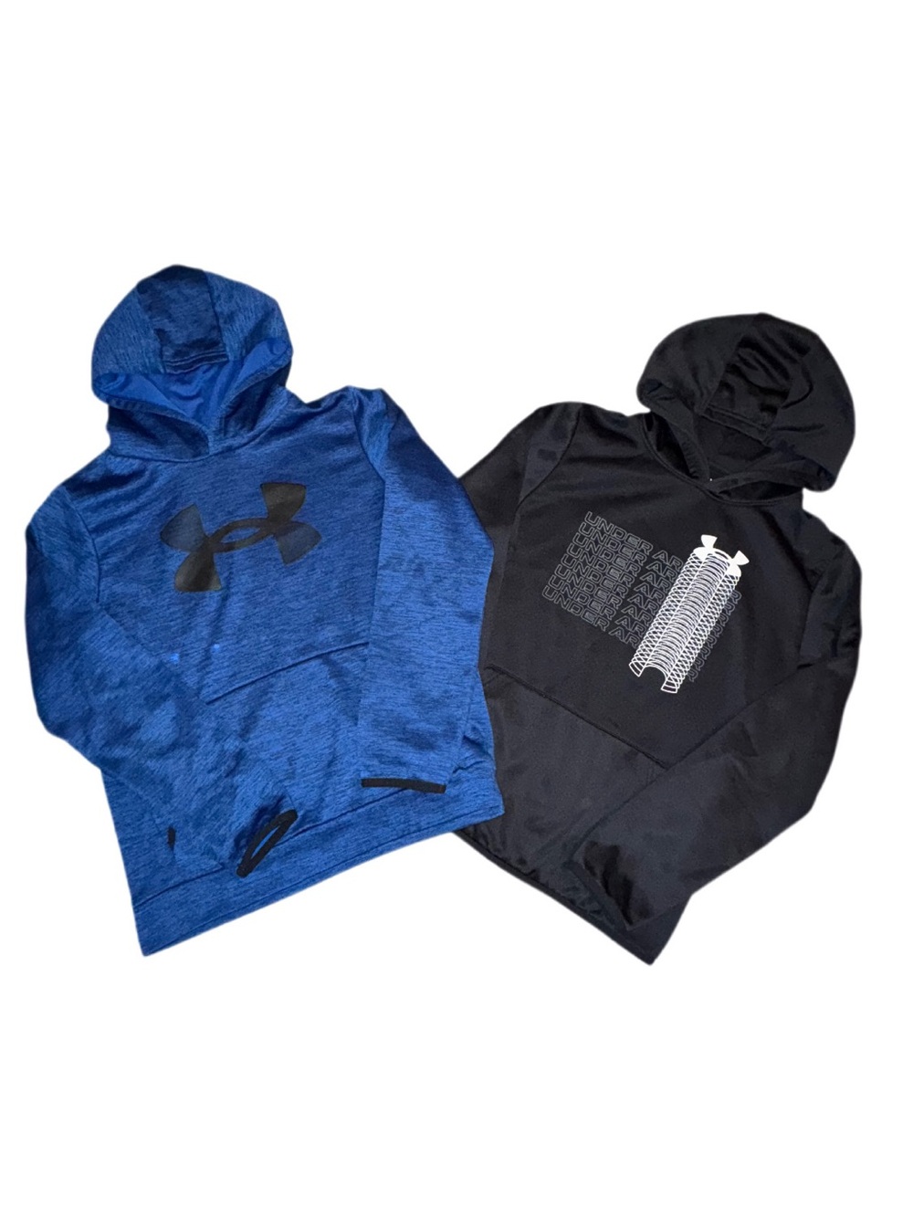 Under Armour Kids Blue and Black Hoodie and Sweatshirt Bundle Size Youth Large